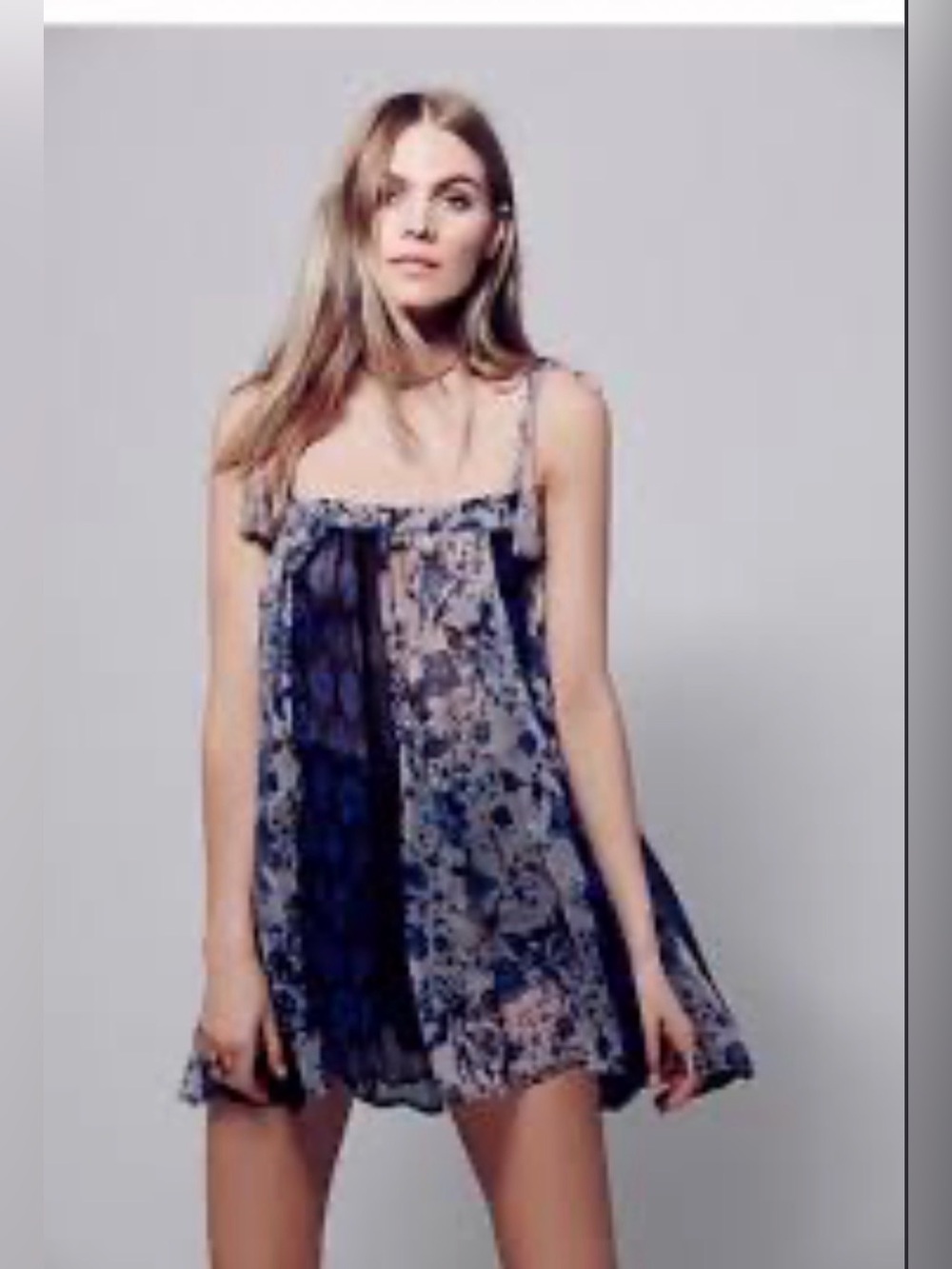 Free People Secret Love Floral Tank Tunic